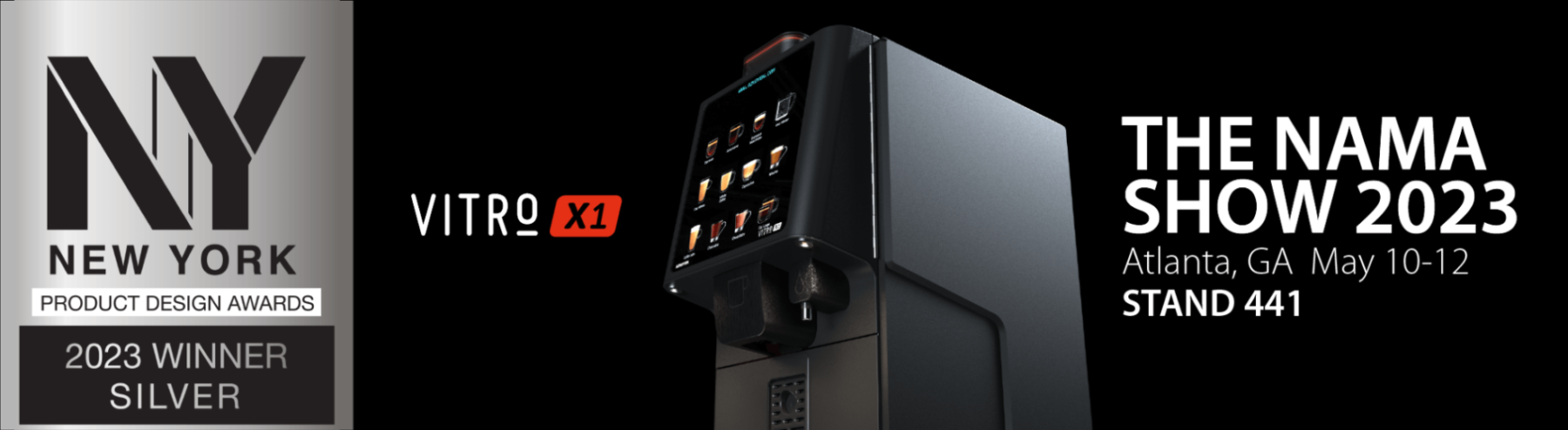 Azkoyen receives the NY Product Design Award for Vitro X1 coffee machine